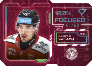 25-26 TIPSPORT LIGA - Marek VALACH č. FS-11 100% Focused Rainbow Silver x/60