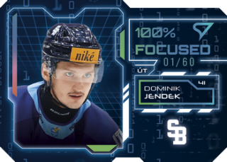 25-26 TIPSPORT LIGA - Dominik JENDEK č. FS-15 100% Focused Rainbow Silver x/60