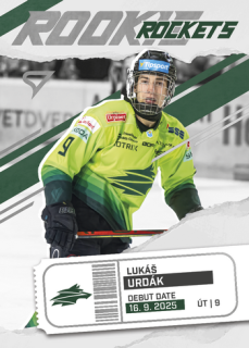 25-26 TIPSPORT LIGA - Lukáš URDÁK č. RR-14 Rookie Rockets