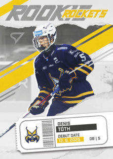 25-26 TIPSPORT LIGA - Denis TÓTH č. RR-18 Rookie Rockets