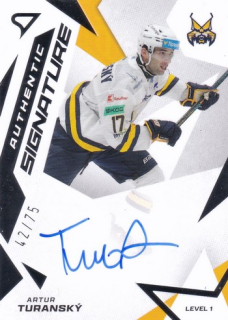 25-26 TIPSPORT LIGA - Artur TURANSKÝ č. SL1-AT Authentic Signature 42/75