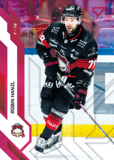 25-26 SHL - Robin HANZL no. 136 Crimson Pink