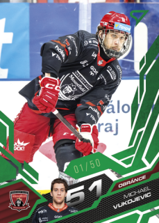 25-26 TELH - Michael VUKOJEVIC č. 281 Emerald Green x/50