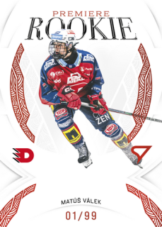 25-26 TELH - Matúš VÁLEK č. RP-10 Rookie Premiere Garnet Red x/99
