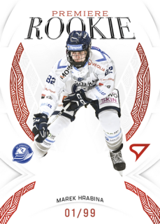 25-26 TELH - Marek HRABINA č. RP-18 Rookie Premiere Garnet Red x/99