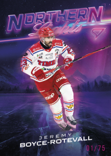 25-26 SHL - Jeremy BOYCE-ROTEVALL č. NL-17 Northern Lights Neon Pink x/75