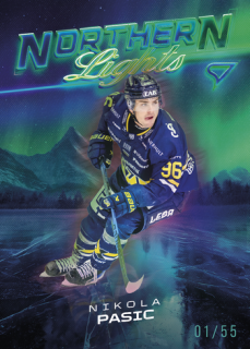 25-26 SHL - Nikola PASIC č. NL-41 Northern Lights Neon Green x/55