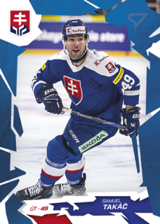 2026 Hokejové Slovensko - Samuel TAKÁČ č. 44 Blue