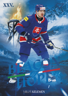 2026 Hokejové Slovensko - Miloš KELEMEN č. BH-18 Beacon of Hope