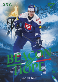 2026 Hokejové Slovensko - Michal IVAN č. BH-10 Beacon of Hope Forest Green x/50