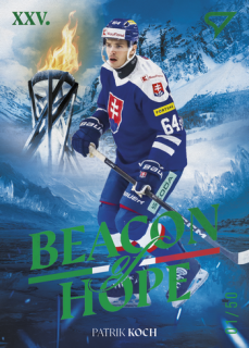 2026 Hokejové Slovensko - Patrik KOCH č. BH-11 Beacon of Hope Forest Green x/50