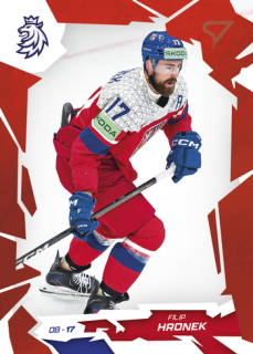 2026 Hokejové Česko - Filip HRONEK č. 11 Red