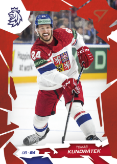 2026 Hokejové Česko - Tomáš KUNDRÁTEK č. 16 Red