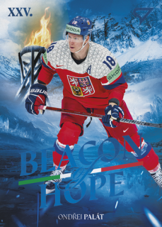 2026 Hokejové Česko - Ondřej PALÁT č. BH-23 Beacon of Hope