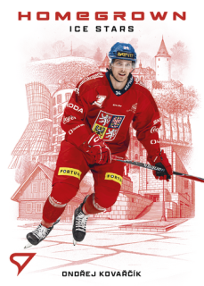 2026 Hokejové Česko - Ondřej KOVAŘČÍK č. HS-21 Homegrown Ice Stars