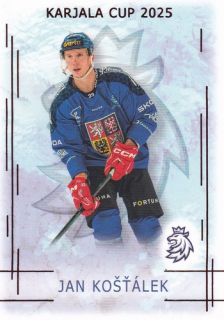 25-26 Český hokej - Jan KOŠŤÁLEK č. KC-12 Red x/12