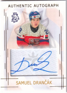 25-26 Český hokej - Samuel DRANČÁK č. U20-AA4 Autograph 17/17