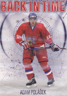 25-26 Český hokej - Adam POLÁŠEK č. BT-5 Back In Time red x/25