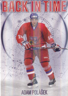 25-26 Český hokej - Adam POLÁŠEK č. BT-5 Back In Time Gold x/25