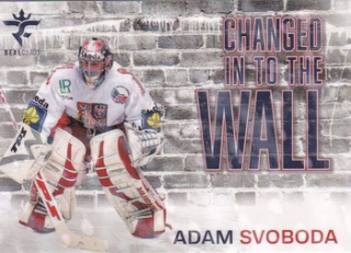 25-26 Český hokej - Adam SVOBODA č. CHW-14 Changed in to the Wall Red x/25