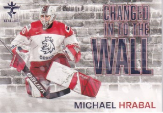 25-26 Český hokej - Michael HRABAL č. CHW-23 Changed in to the Wall Red x/25