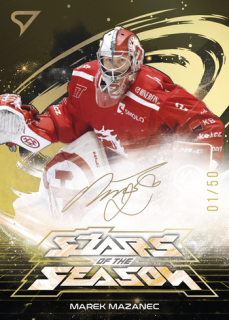 25-26 TELH Play Off - Marek MAZANEC č. SS-08 Stars of the Season Golden Script x/50