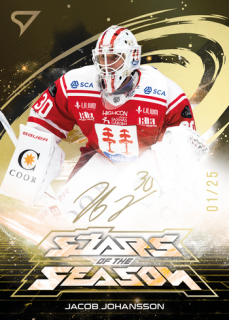 25-26 SHL - Jacob JOHANSSON no. SS-16 Stars of the Season Golden Script x/25