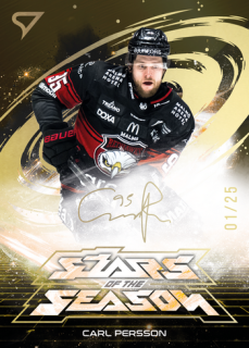 25-26 SHL - Carl PERSSON no. SS-24 Stars of the Season Golden Script x/25