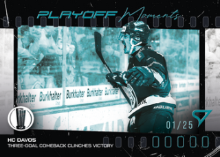 25-26 NLA - HC DAVOS no. PM-04 Play Off Moments Turquise Blue x/25