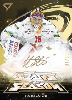 25-26 NLA - Harri SÄTERI no. SS-31 Stars of the Season Golden Script 23/30