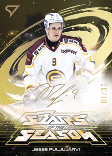 25-26 NLA - Jesse PULJUJÄRVI no. SS-36 Stars of the Season Golden Script 23/30