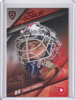 25-26 GOAL Cards - Tomáš VOMÁČKA č. TG-34 Team Goalie Red x/6