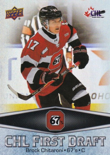 25-26 UD CHL - Brock CHITARONI č. FD-14 CHL First Draft