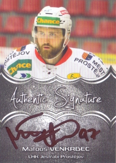 18-19 Premium Cards - Matouš VENKRBEC č. AS63