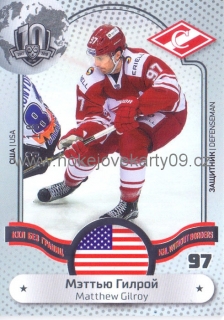 2018 KHL Exclusive - Matthew GILROY č. WOB-064