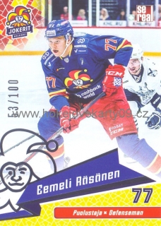 18-19 Jokerit - Eemeli RÄSÄNEN č. JOK-BAS-010 SILVER