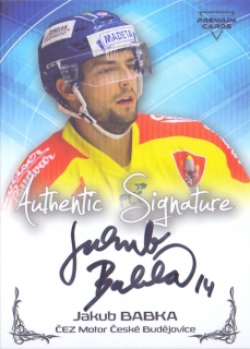 19-20 Premium Cards - Jakub BABKA č. AU05
