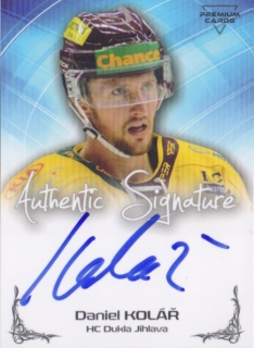 19-20 Premium Cards - Daniel KOLÁŘ č. AU15