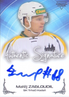 19-20 Premium Cards - Matěj ZABLOUDIL č. AU52