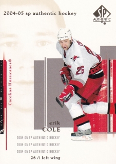 04-05 SP Authentic - Erik COLE č. 18