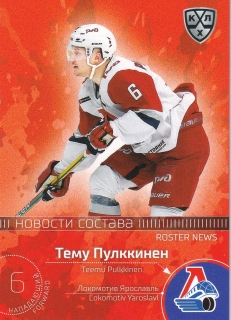 2021 KHL Collection - Teemu PULKKINEN č. RN-019