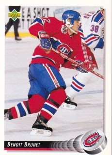 1992-93 Upper Deck - Benoit BRUNET č. 80
