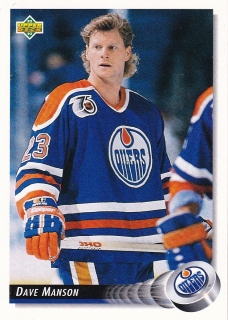 1992-93 Upper Deck - Dave MANSON č. 84
