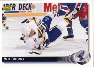 1992-93 Upper Deck - Dave CHRISTIAN č. 194