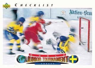 1992-93 Upper Deck - Checklist Sweden č. 221