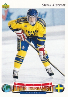 1992-93 Upper Deck - Stefan KLOCKARE č. 224