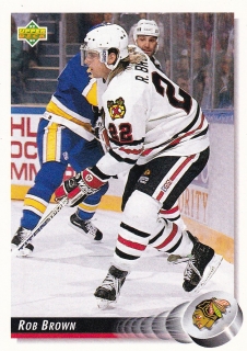 1992-93 Upper Deck - Rob BROWN č. 387