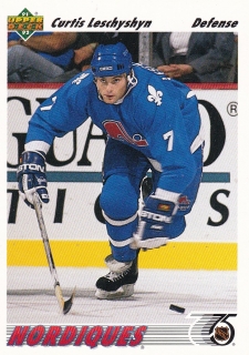 91-92 Upper Deck - Curtis LESCHYSHYN č. 413