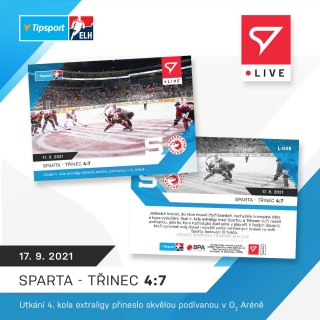 21-22 Tipsport Extraliga - SPARTA-TŘINEC 4:7 L-008 x/90