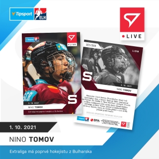 21-22 Tipsport Extraliga - Nino TOMOV L-019 x/90